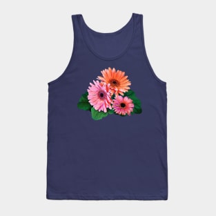 Pink and Orange Gerbera Daisies Tank Top